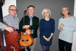 Die Musizierenden: von links, Fridolin Berger, David Sautter, Letizia Fiorenza und Regula Schwarzenbach.