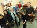 Naomi Nakayama, Regula Schwarzenbach, Dominik Burger, Letizia Fiorenza und Bernhard Göttert (v. l.) bilden das Miam-Ensemble. Foto: Renato Bagattini